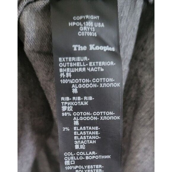 THE KOOPLES Gray Cotton Short Sleeve Collared Polo Golf Shirt Men's Size Small - Picture 8 of 9